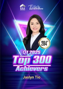 2025 Q1 Top Achievers #284 - Jaslyn Tio
